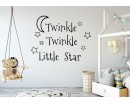 Twinkle Twinkle Little Star Decals, Stars Nursery Decor, Baby Room Wall Stickers, Star Kids Room Wall Decal